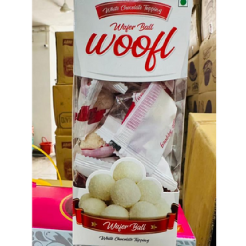 WOOFL White Chocolate Wafer Ball MRP130 Main Image