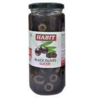 BLACK CUTTING OLIVES 450 G 250 MRP