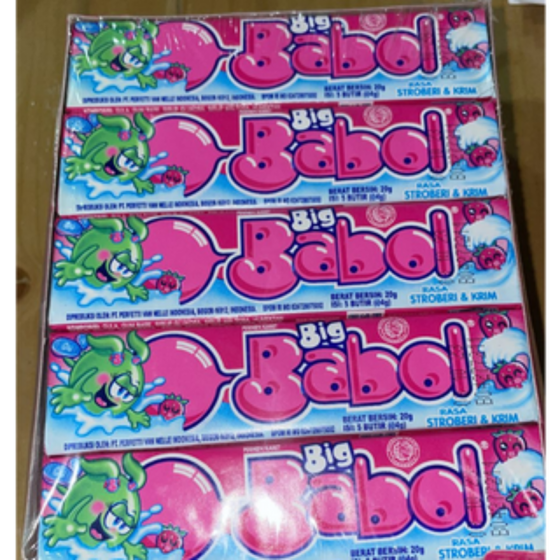 Big Babol Rasa Strawberry, 20 Stick Main Image