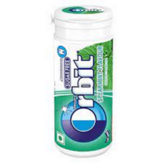 ORBIT SUGAR FREE SPEARMINT GUM 22 G MRP50 (Pack of 6) Cost you 42