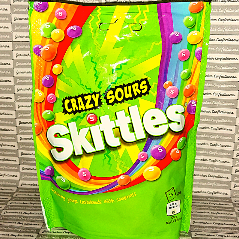 Skittles Carzy Sours Pouch 152g Sale200~(Imported) Main Image