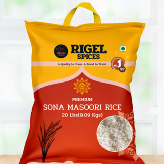 Sona Masoori Rice - 20 Lbs