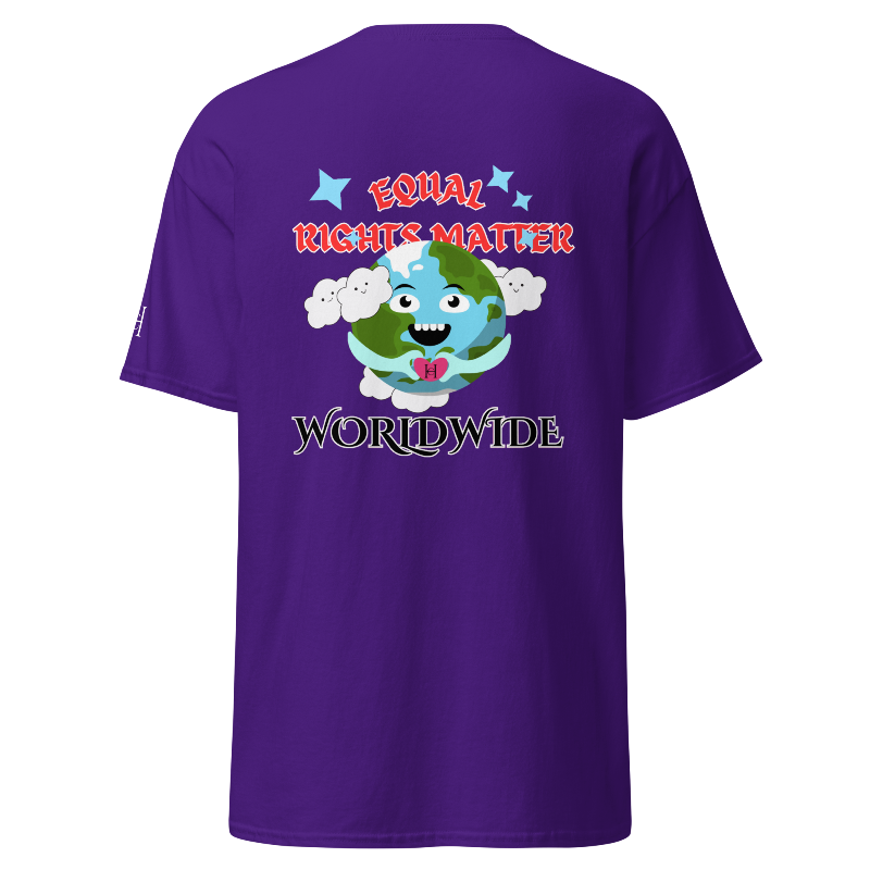 🚨NEW🚨 Equal Rights Matter "WORLDWIDE" Tee (PURPLE)
