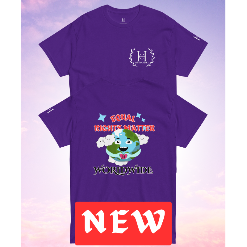 🚨NEW🚨 Equal Rights Matter "WORLDWIDE" Tee (PURPLE)