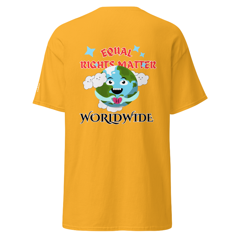 🚨NEW🚨 Equal Rights Matter "WORLDWIDE" Tee (GOLD)