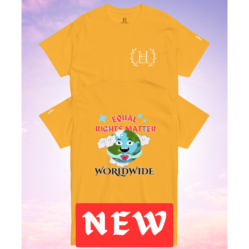 🚨NEW🚨 Equal Rights Matter "WORLDWIDE" Tee (GOLD)