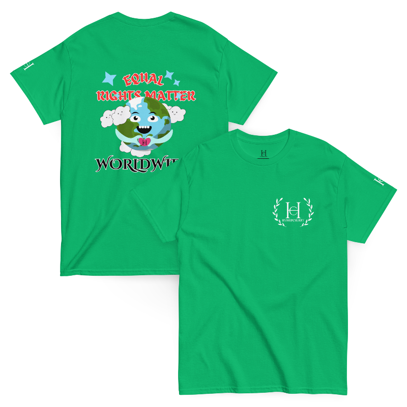 🚨NEW🚨 Equal Rights Matter "WORLDWIDE" Tee (IRISH GREEN)