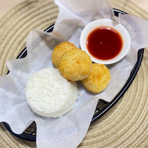(*New) Chicken Cordon Balls rice