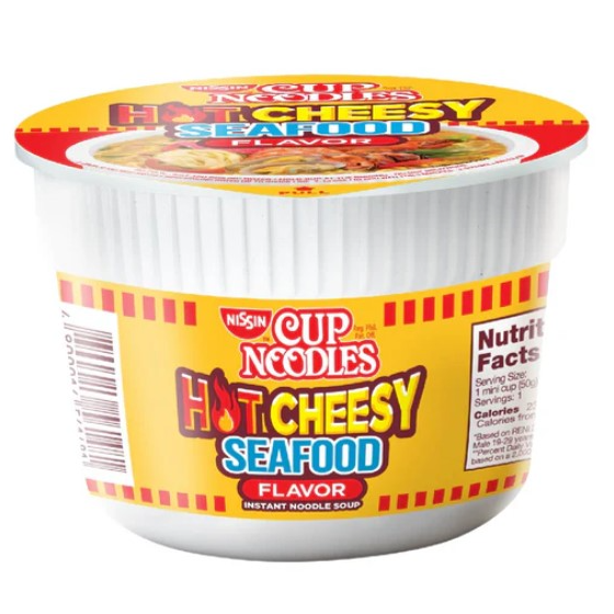 Nissin Cup Noodles Hot Cheesy Seafood (Small)