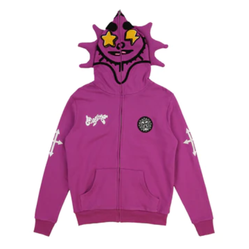 Glo Man Zipup Hoodie Main Image