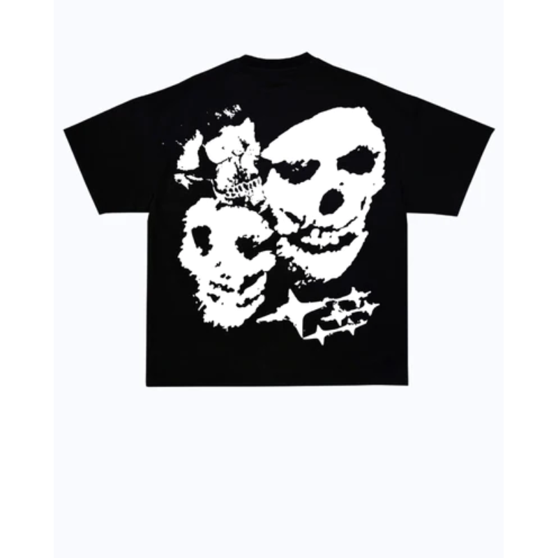 Black Skull Face Tee Main Image