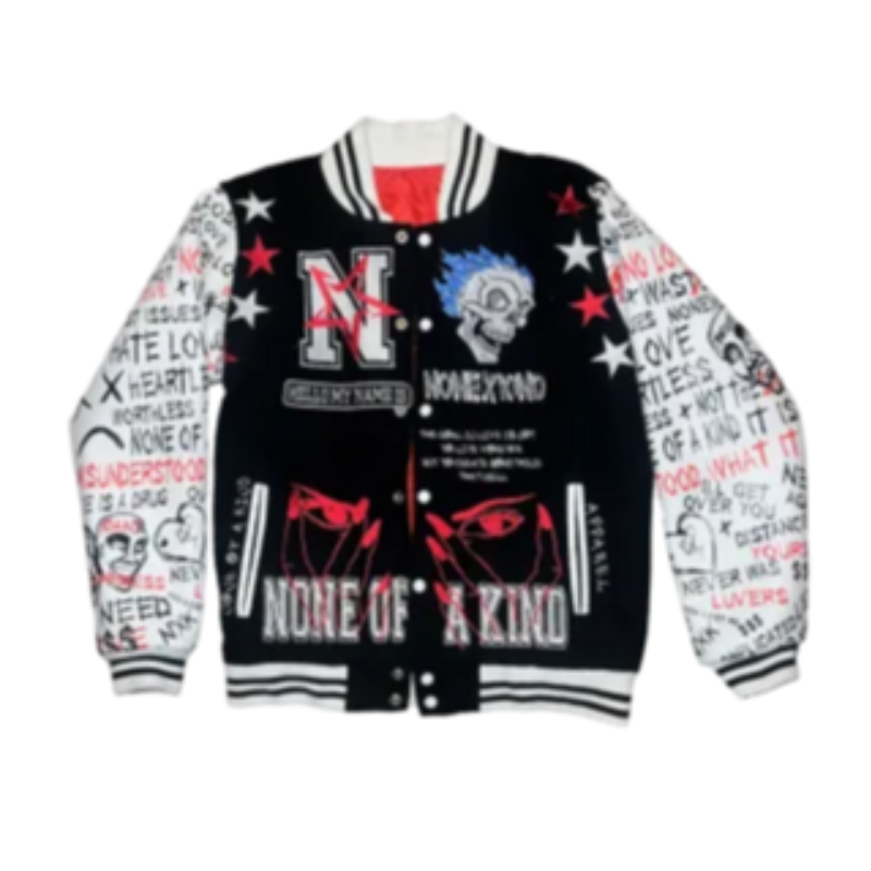 Red Skull Varsity Jacket Main Image