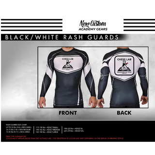 Youth Black/White Longsleeve rashguard