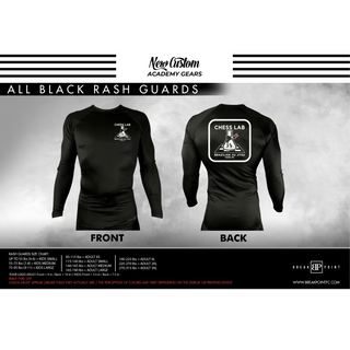 Youth All Black Longsleeve Rashguard