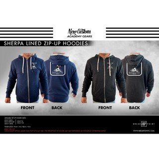 Sherpa-Lined Zip-up Hoodie