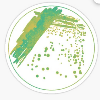 Colorful Colonies (lime) sticker