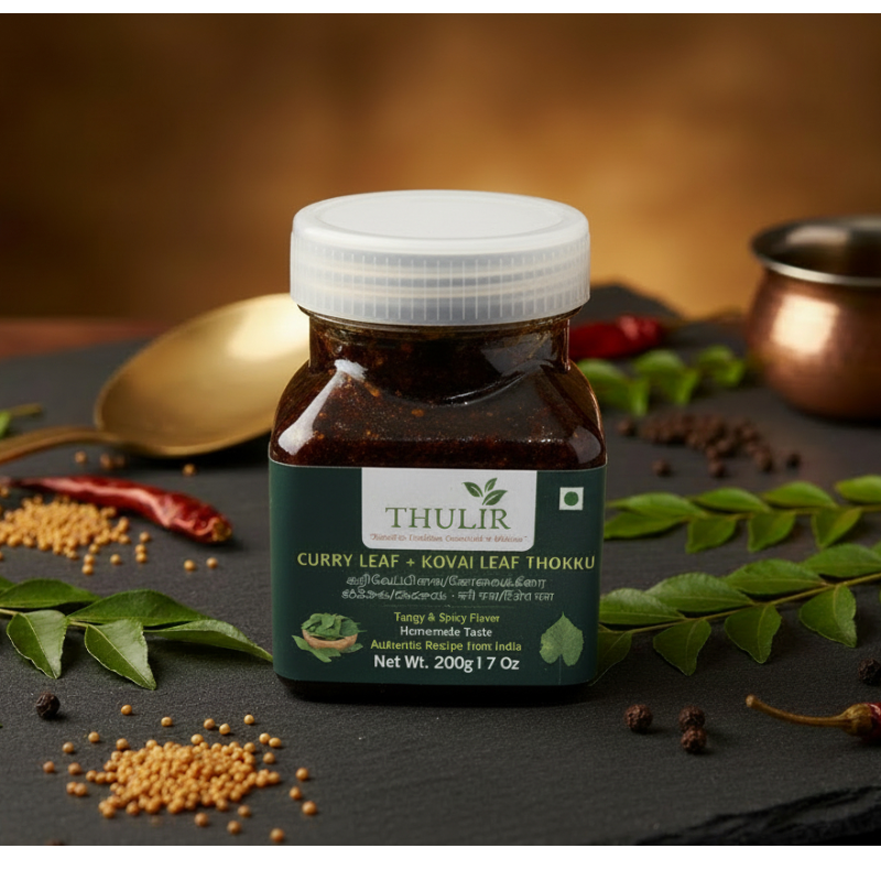 Curry + Kovai Leaf Thokku - (200g)