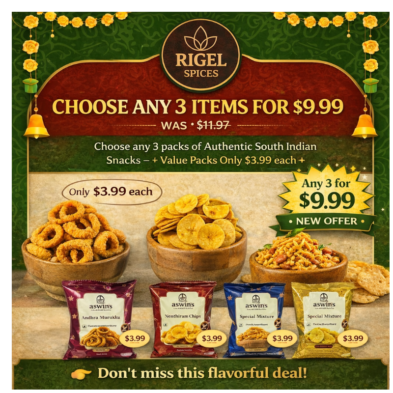 Aswins Launch Combo – Any 3