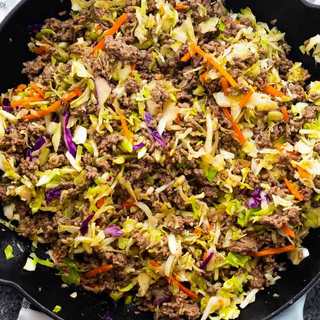 Ground Turkey Egg Roll in a bowl