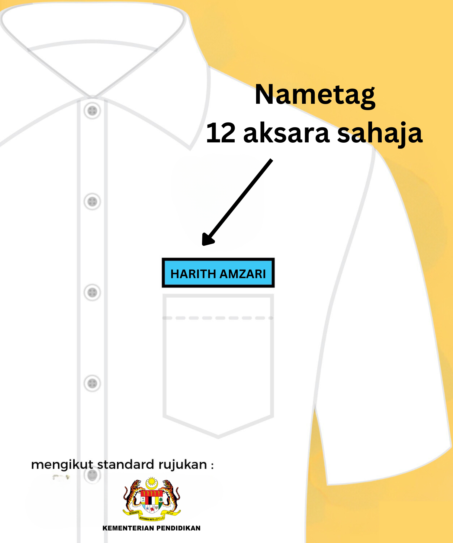 TEMPAHAN TANDA NAMA  (NAME TAG) 