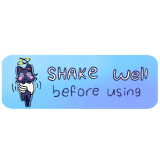 Shake Well Auxiliary Label