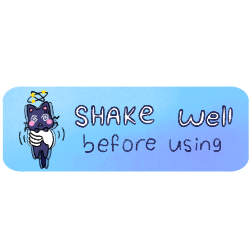 Shake Well Auxiliary Label Main Image