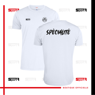 T-shirt Polyester Adultes & Enfants - Blanc