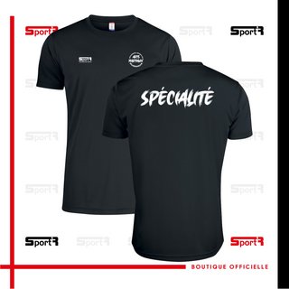 T-shirt Polyester Adultes & Enfants - Noir