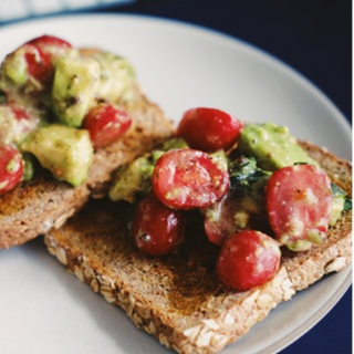 Avocado Toast With Cherry Tomato