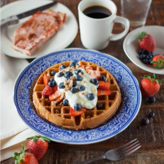 Waffles With Fruits