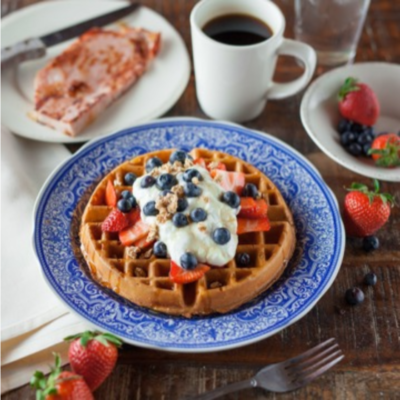 Waffles With Fruits