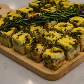 Seasonal frittata tarts