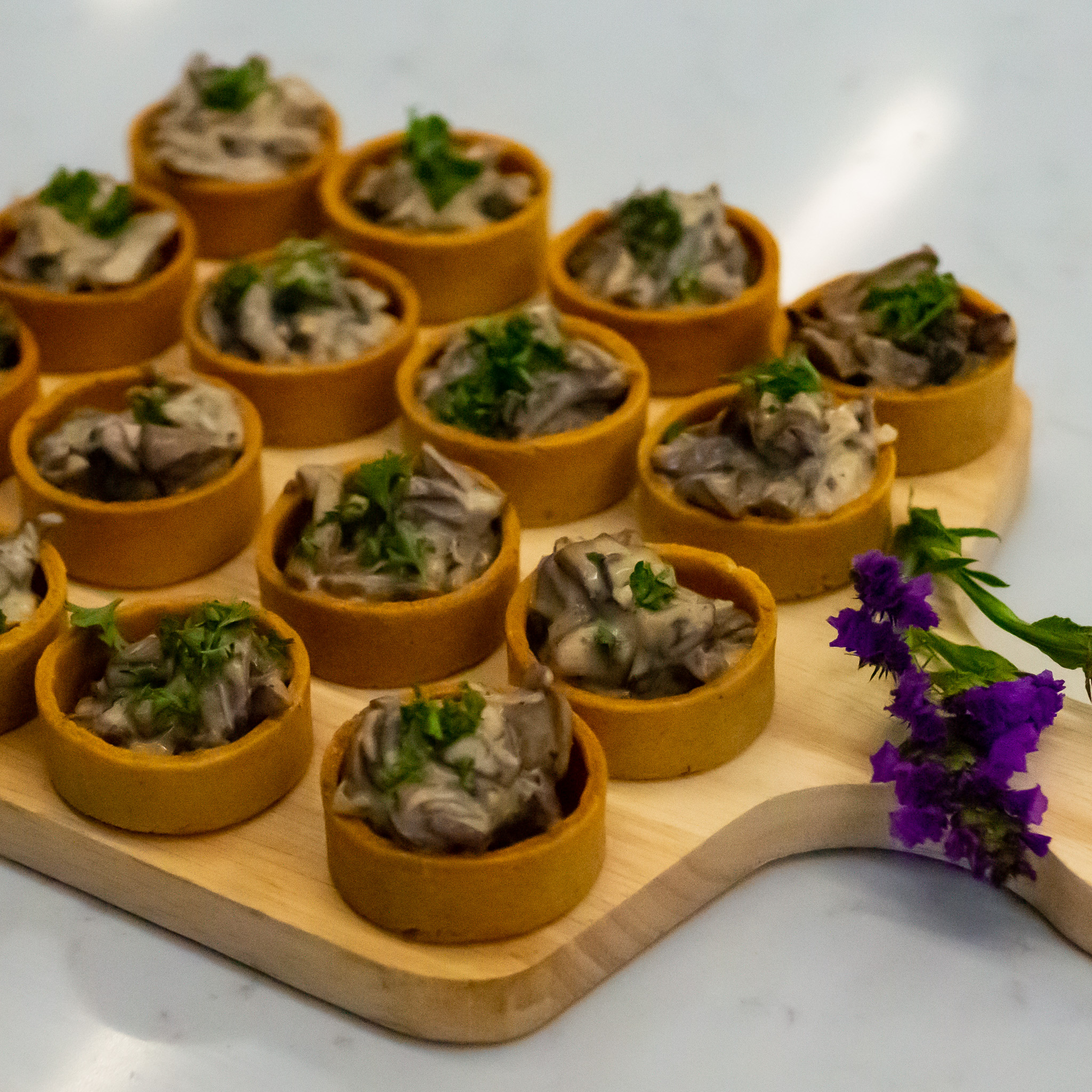 Parmesan mushroom mini tarts Main Image