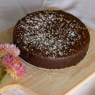 Whole chocolate fondant cake