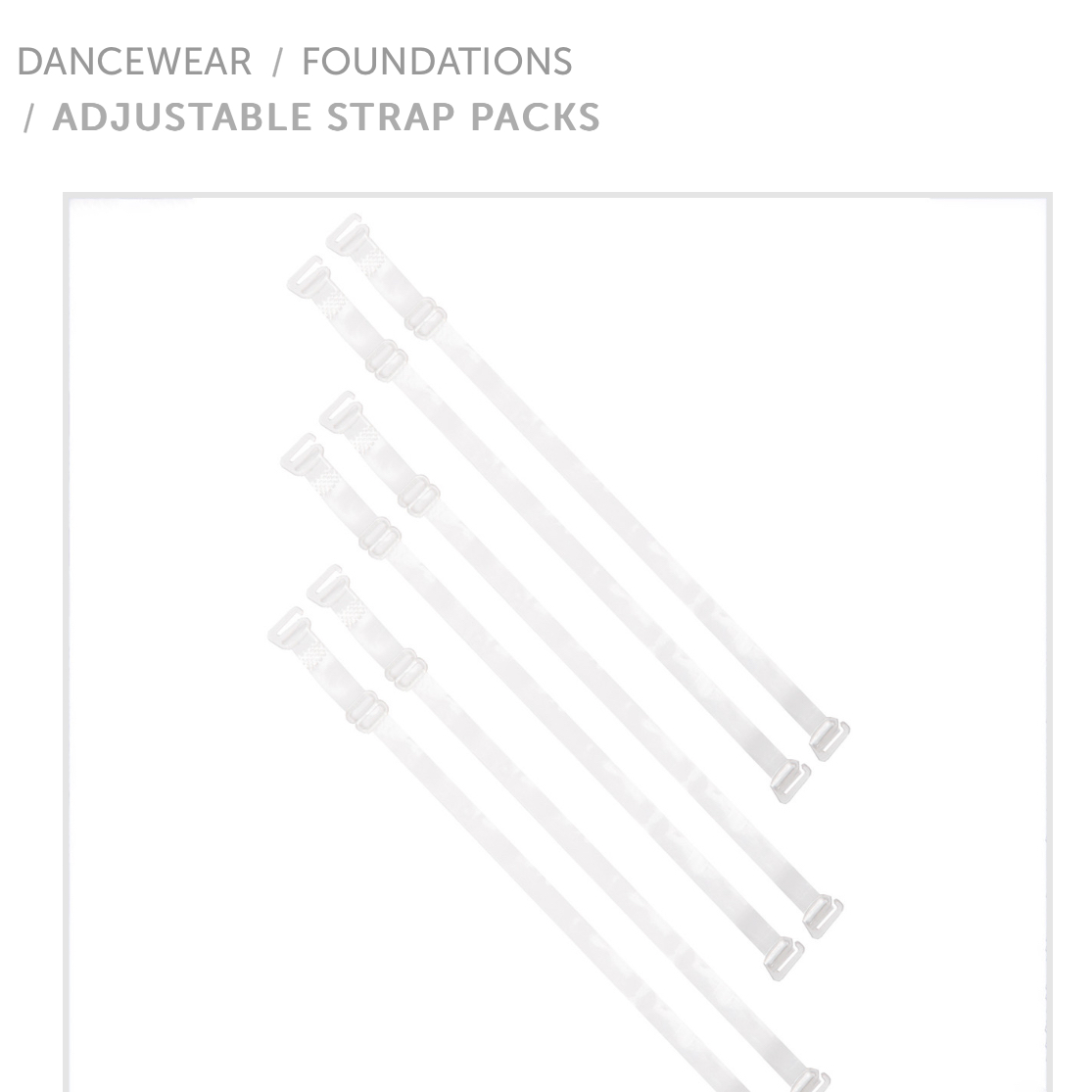 Clear Adjustable Straps