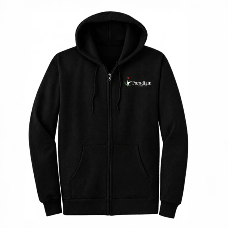 Paradigm Zip Up Hooide - Black