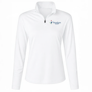 Women's Performance Quarter Zip - White
