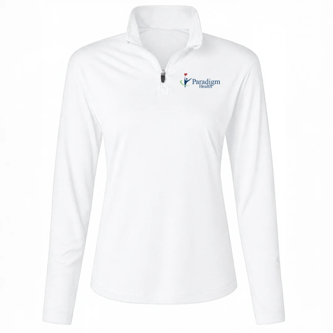 Women's Performance Quarter Zip - White