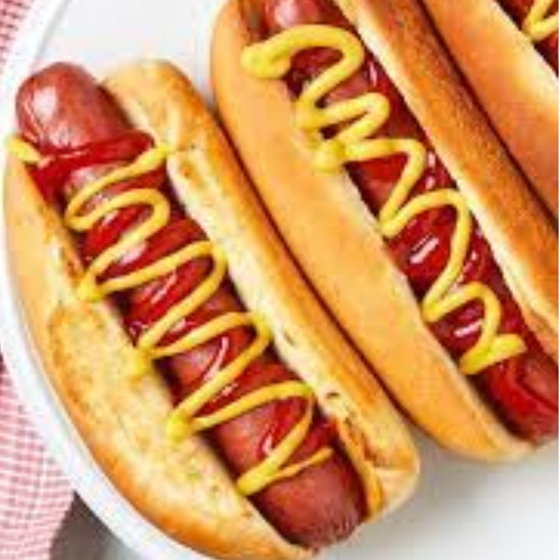 Hot Dog Plate Large Image