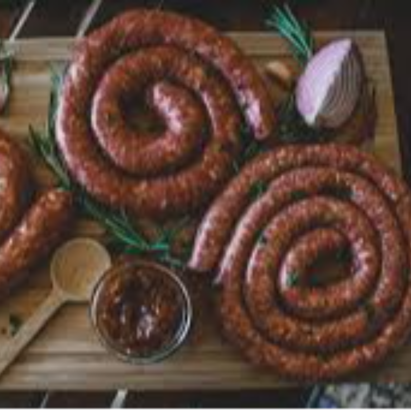 Homemade Boerewors Red Apron