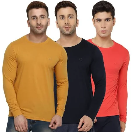 Plain Full Sleeve Round Neck T-Shirt