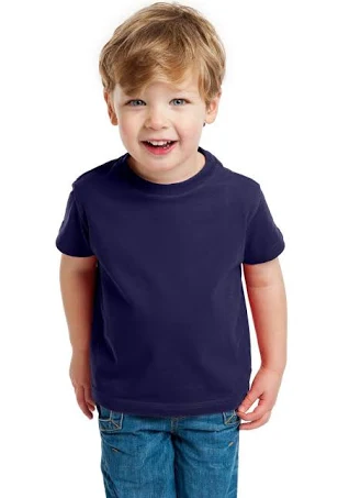 Plain Kid's Toddler Half Sleeve Round Neck T-Shirt