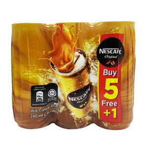 Nescafe Milk Coffee Drink (240ml x 5+1) – Original