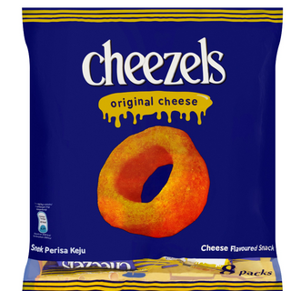 Cheezels Cheese Flavoured Snack (15g x 8) – Original