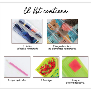 Kit Diamond Painting sin bastidor 35x45 Raíces del alma | WD1020 