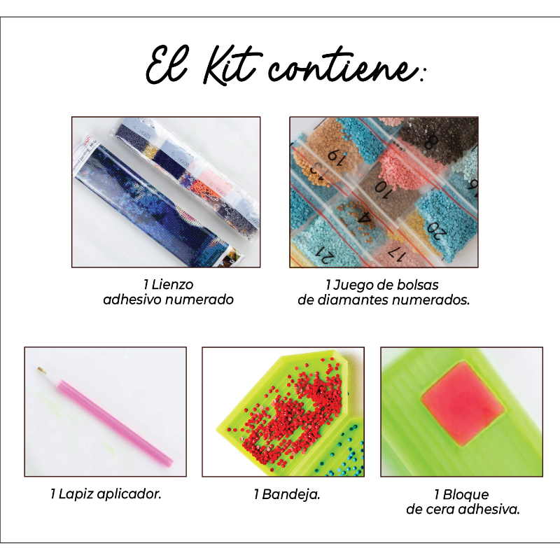 Kit Diamond Painting sin bastidor 35x45 Raíces del alma | WD1020 