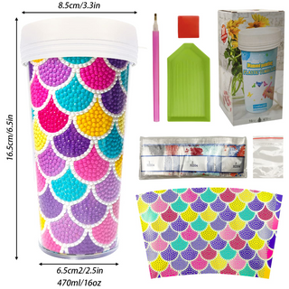 Kit Diamond Painting / Vaso Gotas de colores | BZS02