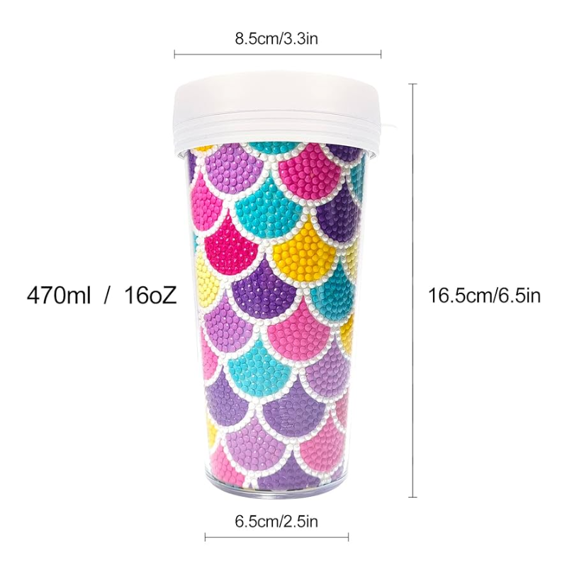 Kit Diamond Painting / Vaso Gotas de colores | BZS02