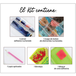 Kit Diamond Painting sin bastidor 35x45 Explorador peludo | WD1027 