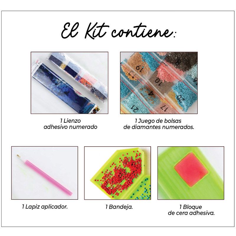 Kit Diamond Painting sin bastidor 35x45 Explorador peludo | WD1027 